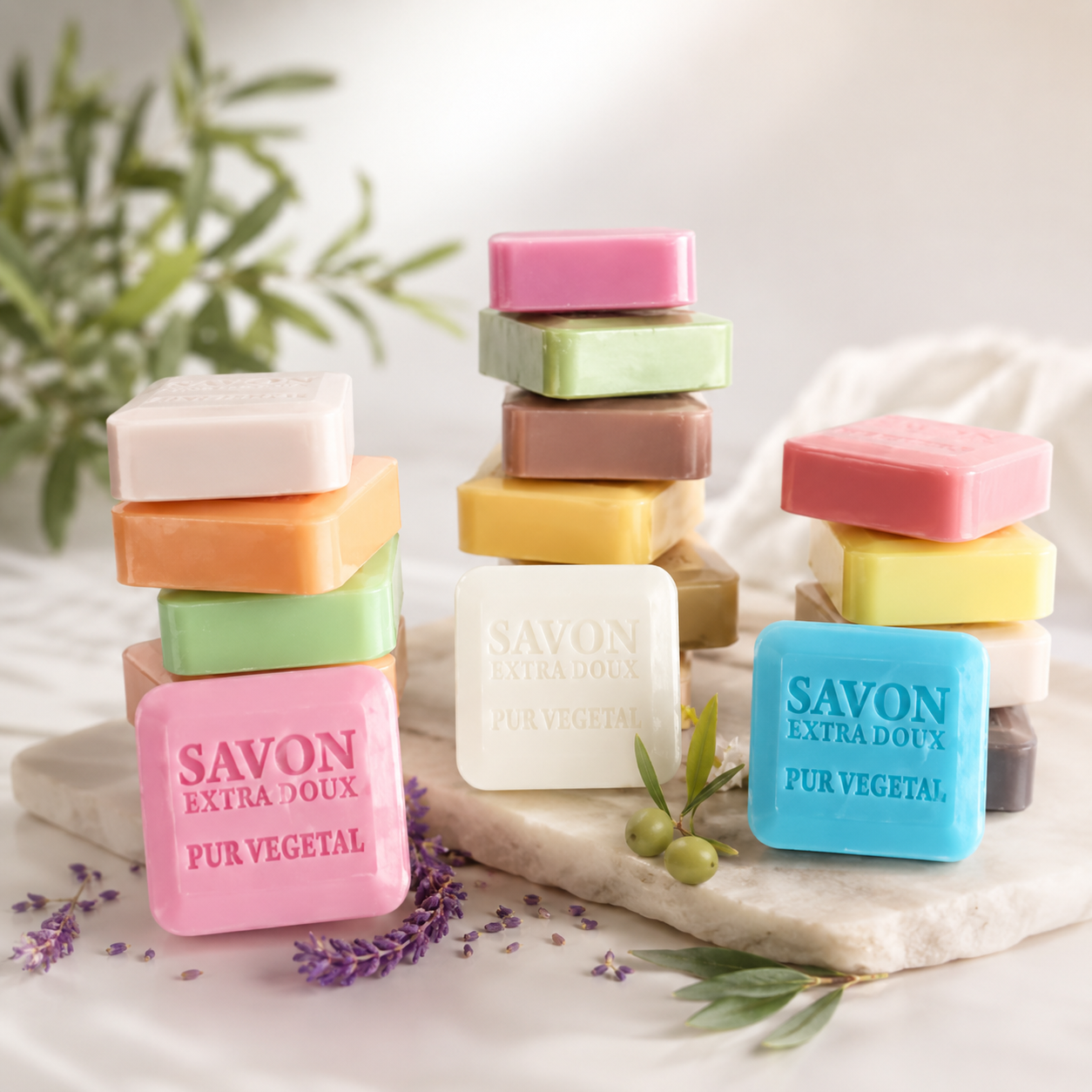 Collezione cubi multi-profumo — produzione semi-industriale di cosmetici solidi in private label — FABRICOSMETIC, Tunisia
